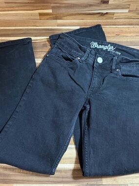 Wrangler Women's Black Boot Cut Jeans - Classic Black Denim